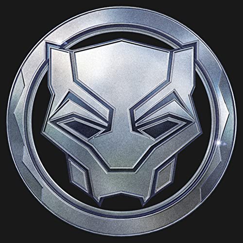 Image of Marvel Girl's Black Panther: Wakanda Forever Black Panther Sigil Metal T-Shirt