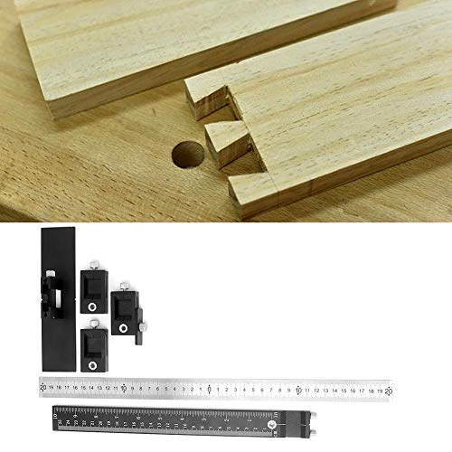 Preisvergleich Produktbild Filfeel Locher Holzbearbeitungswerkzeug, Holzbearbeitungsdübelvorrichtung Holzlochstanzen Bohranleitung Positionierungslineal