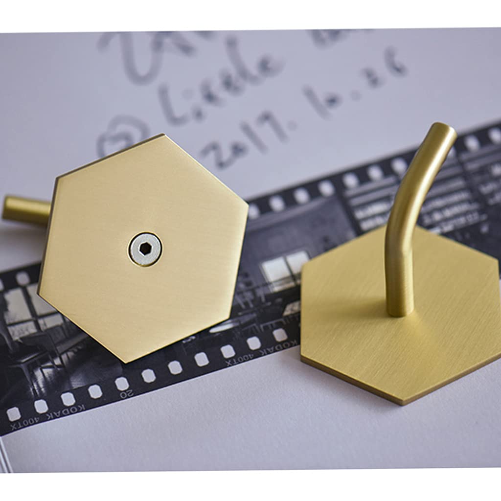 Gancio appendiabiti da parete in ottone resistente, ganci decorativi in metallo per appendere cappotti e cappelli, ganci per asciugamani per bagno, ganci per abbigliamento per camera da letto chiave A