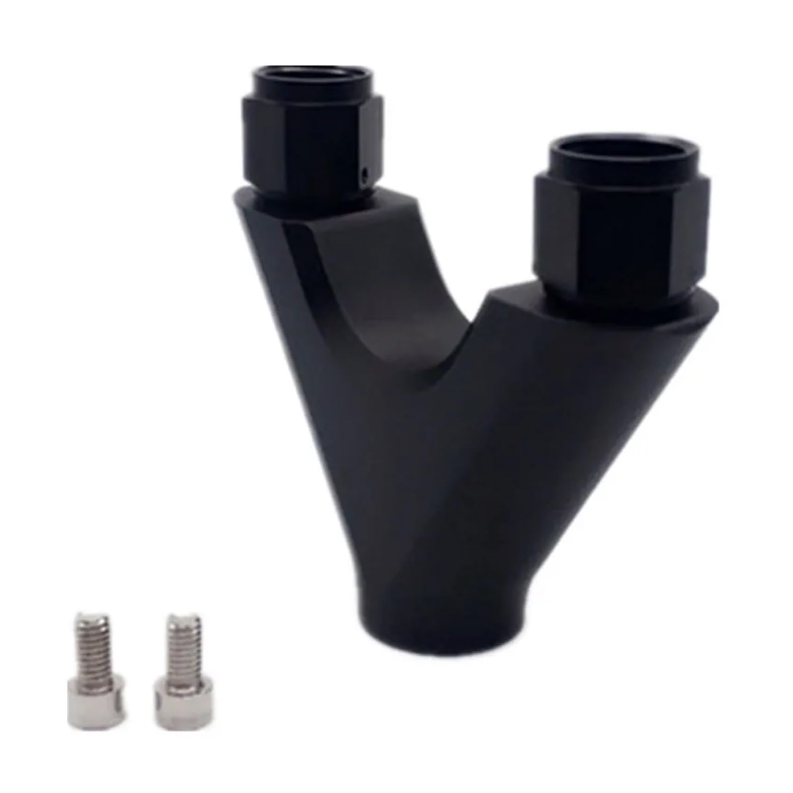 Kogedss Women's Nero Aluminum 044 Twin Dual Fuel Pump Bracket Billet Y Block Surge Tank Adapter -8An -10 Fuel Supply System(Nero)
