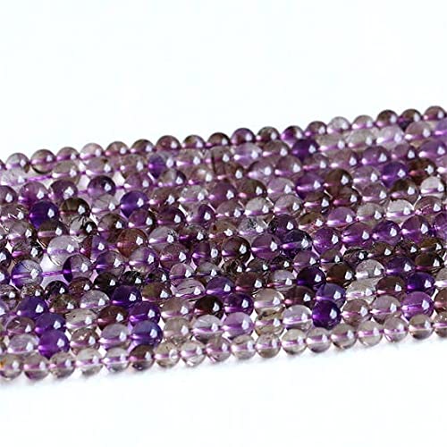 Perles rondes Super Seven violet foncé 6mm : le cadeau idéal pour créer un bijou personnalisé