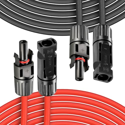 🌅【2 coppie di connettori - già installati】 Il cavo di prolunga solare è dotato di due coppie di connettori maschio e femmina, già installati durante il processo di produzione. Durante l'uso, è sufficiente inserire e rimuovere per completare rapidamente l'installazione della connessione, eliminando operazioni aggiuntive e semplificando le procedure di installazione, aumentando così l'efficienza complessiva.