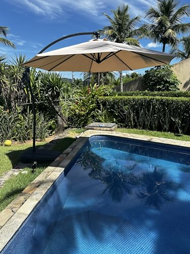 Guarda Sol Ombrelone Star Piscina E Jardim Grande 3M X 3M