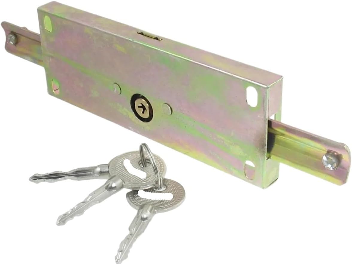 Compatible for Uxcell, Metal Rolling Security Shutter Door Lock - Keyed Center Lock with Cross Keys for Garage