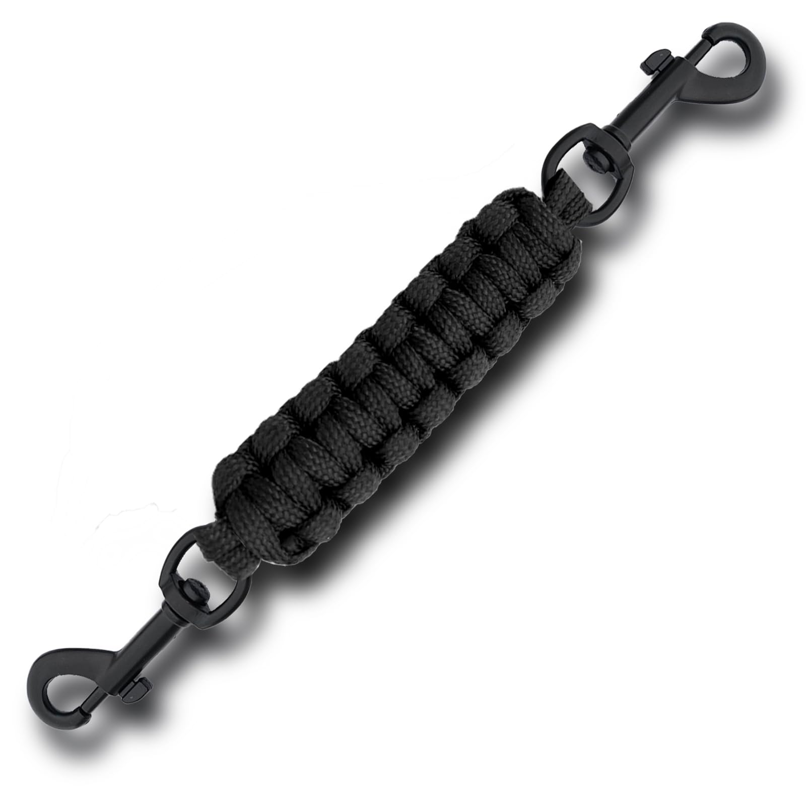 Dog Collar Safety Clip for Prong Collar Backup Safety Strap for Dog Harness Reflective Double Ended Backup Clasp Leash Connector for Walking Running Training