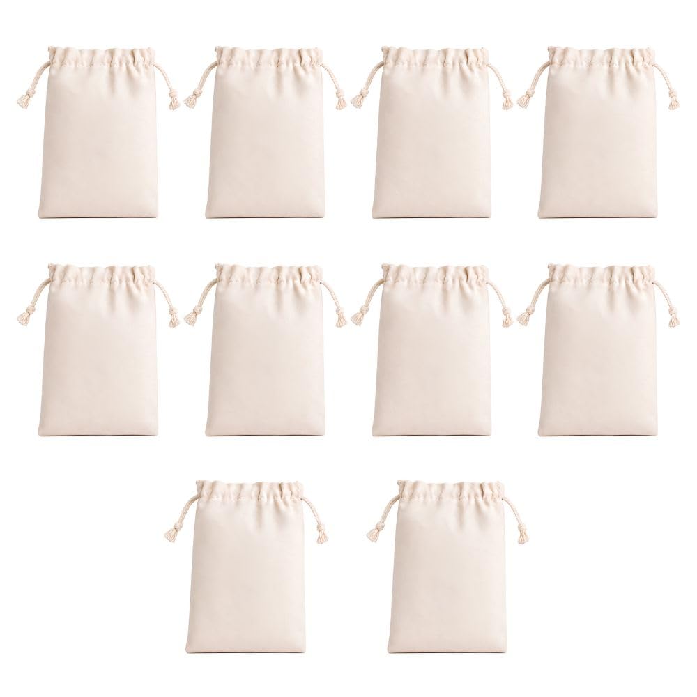 Cotton Drawstring Bags 5 x 7 Inch Reusable Muslin Gift Pouch Jewelry Pouch, Potli Bag, Wedding Return Gift Bag-picture-49