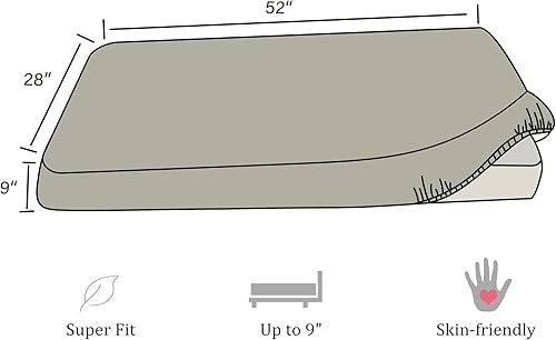 Miniatura 3 de Ersmak 2 sábanas de satén para cuna, sedosas, cómodas, transpirables, para niños y niñas, 28 x 52 x 9 pulgadas, se adapta a colchones estándar de