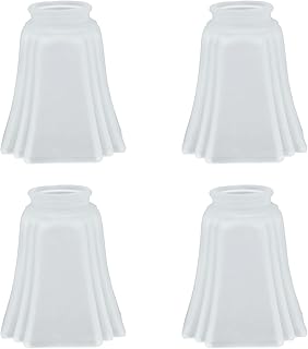 Aspen Creative 23028 – 4 estilo tulipa de vidrio de repuesto de transición, esmerilado