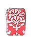 Damask Floral Bloom Print Quilted Mini Wallet Wristlet