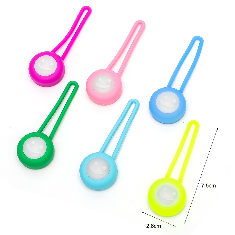 CEWROM Cartella per la scuola con luci lampeggianti a LED, 6 pezzi, luci di sicurezza, riflettori, per bambini, impermeabile, riflettori, per corsa, zaino, jogging, escursionismo