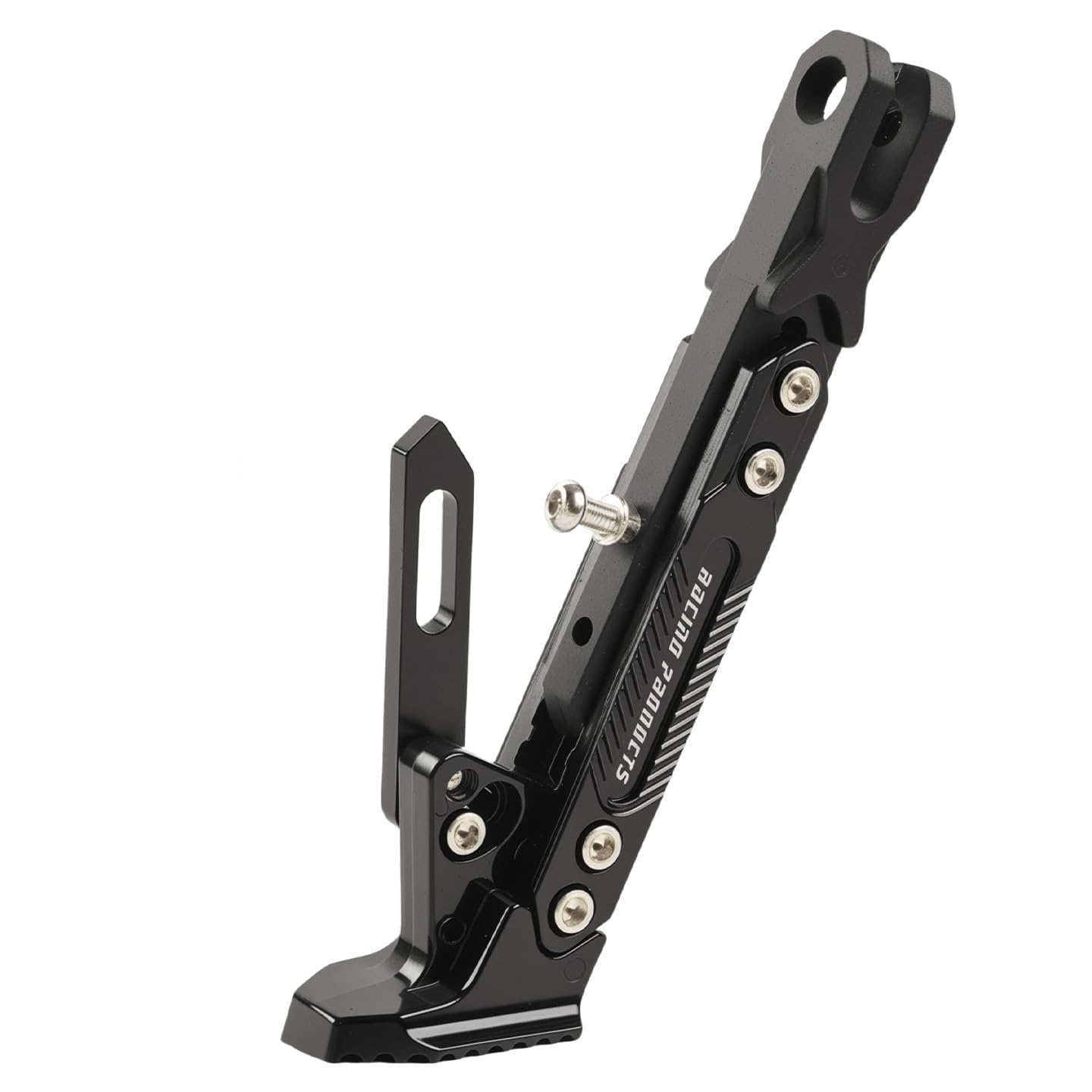 1 Pezzo Cavalletto Laterale Stazionamento Moto per Indian 101 Scout/Challenger Elite/Limited/Challenger Dark Horse,Infrangibile Antiscivolo Supporto Sostitutivo Veicolo,Black