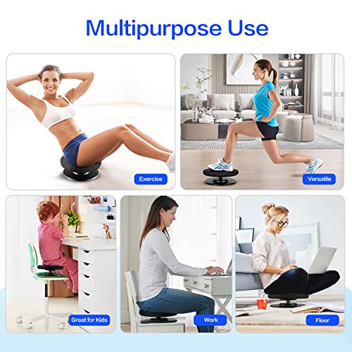 Balance Active Seat Posture Core Trainer | Improve Posture & Stability, Increase Back Muscle Strength While Sitting in Your Chair, Portable Exercise | Perfect Addition to Your Chair or Seating Setup