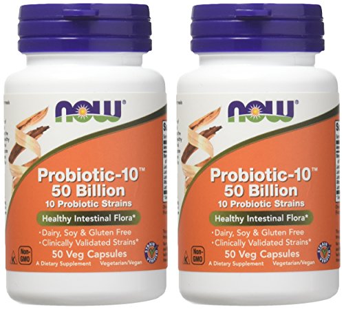 Probiotic10 50 Billion - Now Foods - 50 - Vegcap -(Pack Of 2) #TOP2