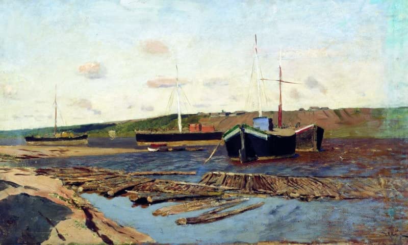Tableaux Graffiti Art Mural d'Isaac Levitan déco moderne poster 60x90cm