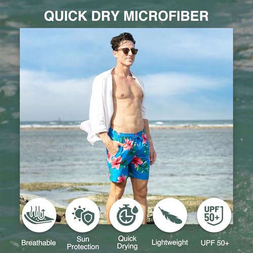 Image of Kanu Surf Men's Big Viper Extended Size Stripe Swim Trunk