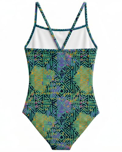 Image of weVSwe Baby Girl Swimsuit One Piece Swimsuit Cute Toddler Girls Sleeveless Bikini Kids 2-10 Years