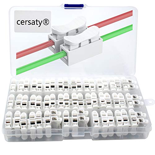 cersaty®CH2 Domino Electricite Cosse Automatique Électrique Ressort Connecteur Rapide-55 Pcs