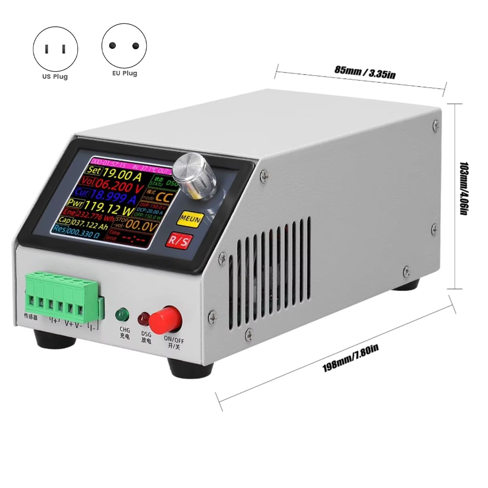 Bamberg MDL150 12 Multifunktions-Elektroniklastunterstützung Konstantstrom-/Leistungs-/Widerstandsmodus mit Datenkalibrierung (EU US)