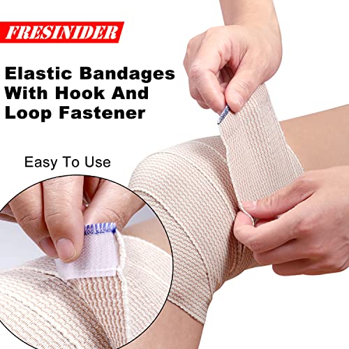 Fresinider Premium Elastic Bandage Wrap (7Pack) Self Adhesive Cotton Latex Free Compression Bandage Wrap With Touch Closure At Both Ends, Support & First Aid For Sports, Medical, And Injury Recovery #TOP2