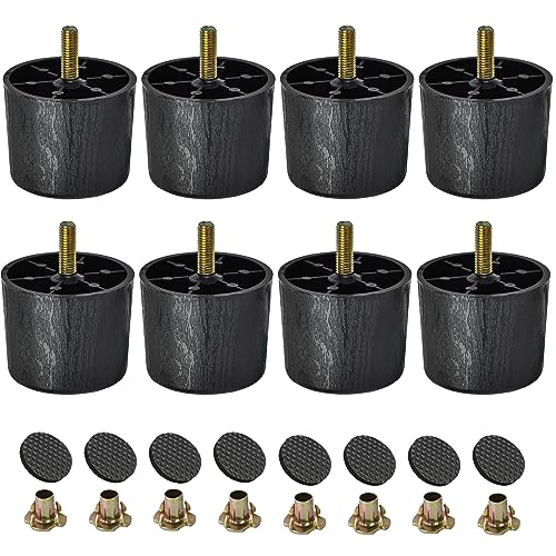 TCHOSUZ 2 inch / 5cm Plastic Furniture Legs