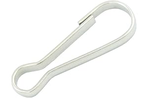 100 Pack Premium Metal Spring Hook Clips for Versatile Utility (1 Inch, Nickel)