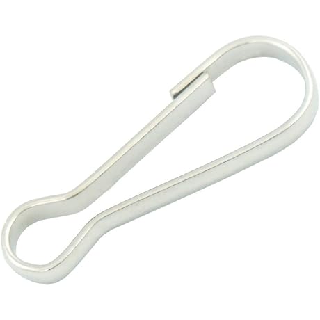100 Pack Premium Metal Spring Hook Clips for Versatile Utility (1 Inch, Nickel)