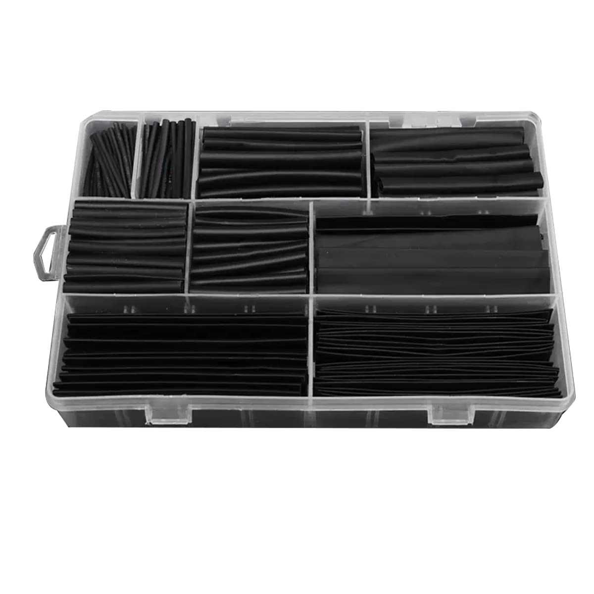 Guaina termorestringente Guaina termorestringente Rapporto 2:1 Protezione Isolante Ignifuga Guaina termorestringente Guaina Avvolgicavo Elettrico for Auto Kit di Fili Set 9 Dimensioni, Nero