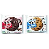 Lenny & Larry's The Complete Cookie, Double Chocolate (16g Protein) and Chocolate Chip (8g Protein), Soft Baked, Plant Protein, Vegan, Non-GMO Cookie Bundle (12 + 12 Count)
