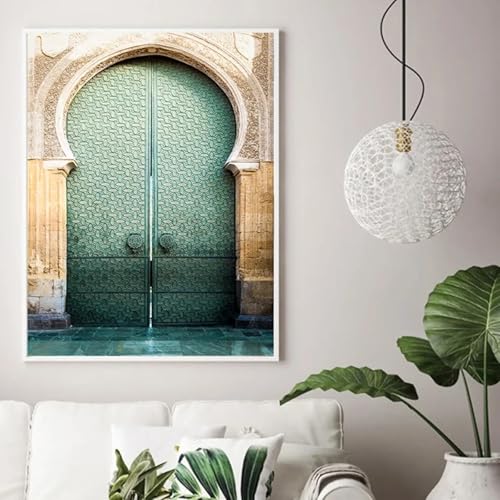 Toile architecture célèbre marocaine TONGYINLI - Impression d'art haut de gamme pour intérieur