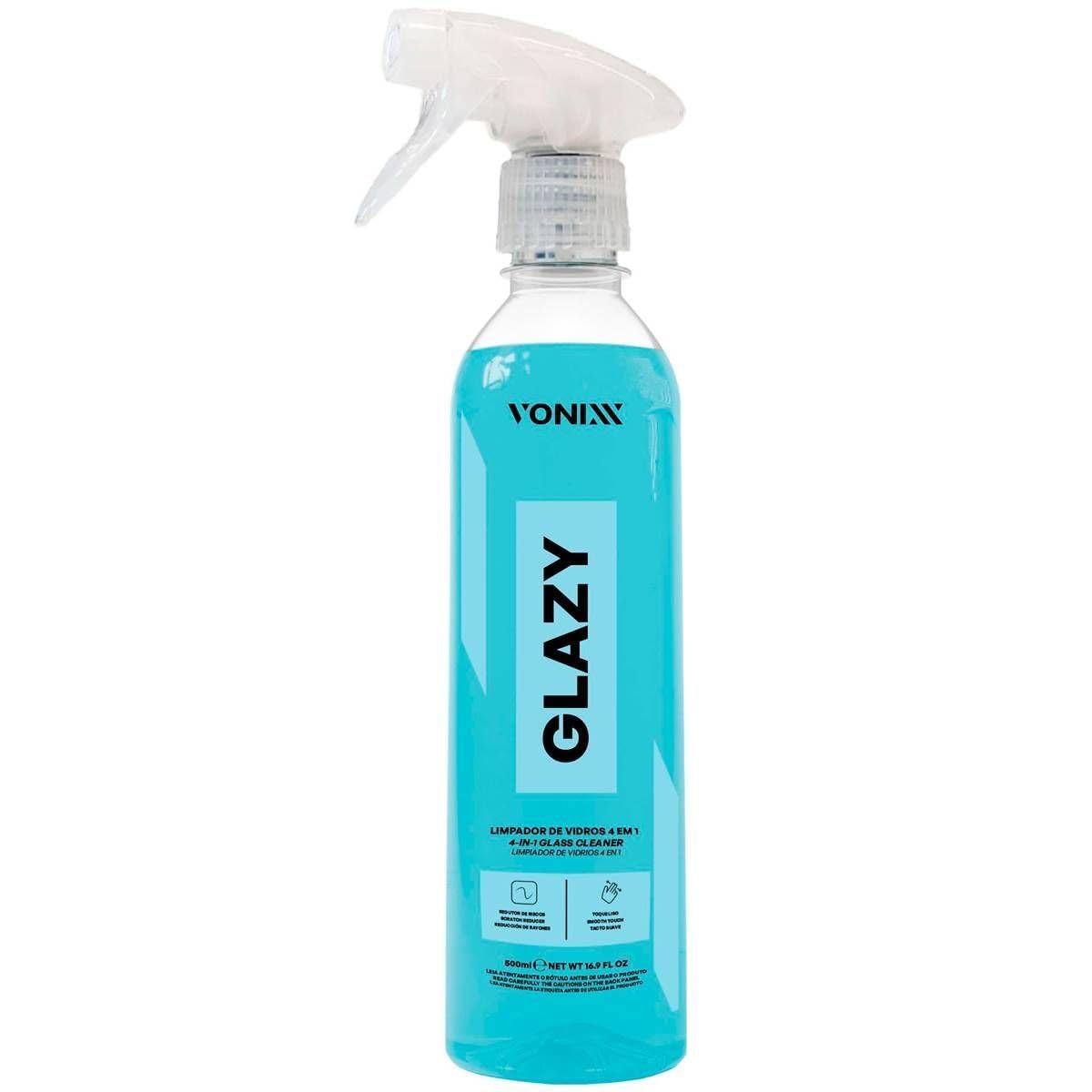 VONIXX Glazy - Limpiador de ventanas 500 ml para automóviles 4 en 1 limpia y protege y reduce los riesgos 500ml