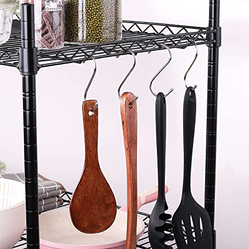 Rivexy 20 Pack Silver S Hooks For Hanging Plants, S Hooks For Hanging Clothes, Stainless Steel S Hooks Heavy Duty, Durable S Shaped Hooks For Kitchen, Large S Hooks For Hanging Heavy Duty Closet Hooks #TOP3