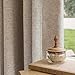 CHEFRU Textured Linen Double Pleated 100% Blackout Curtains for Bedroom/Living Room Blackout Curtains 96 Inches Long, Energy Saving Window Treatment Curtains,52Wx96Lx2,Sand Beige