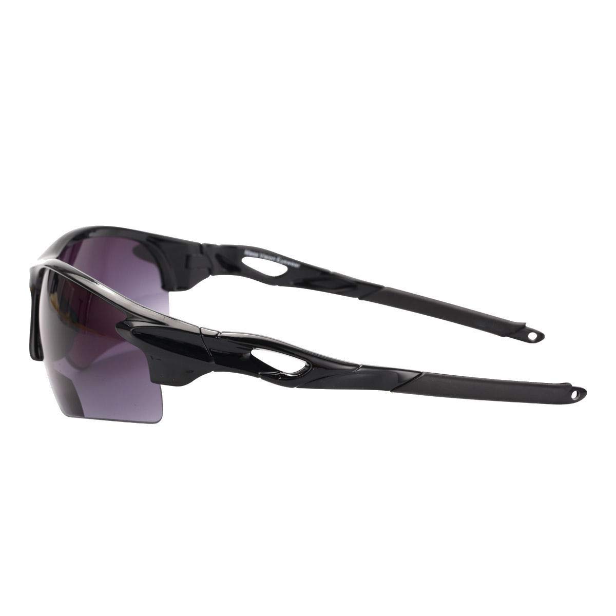 Mass Vision 2 pares de gafas de sol de lectura unisex con carcasa deportiva de precisión, negro -, M