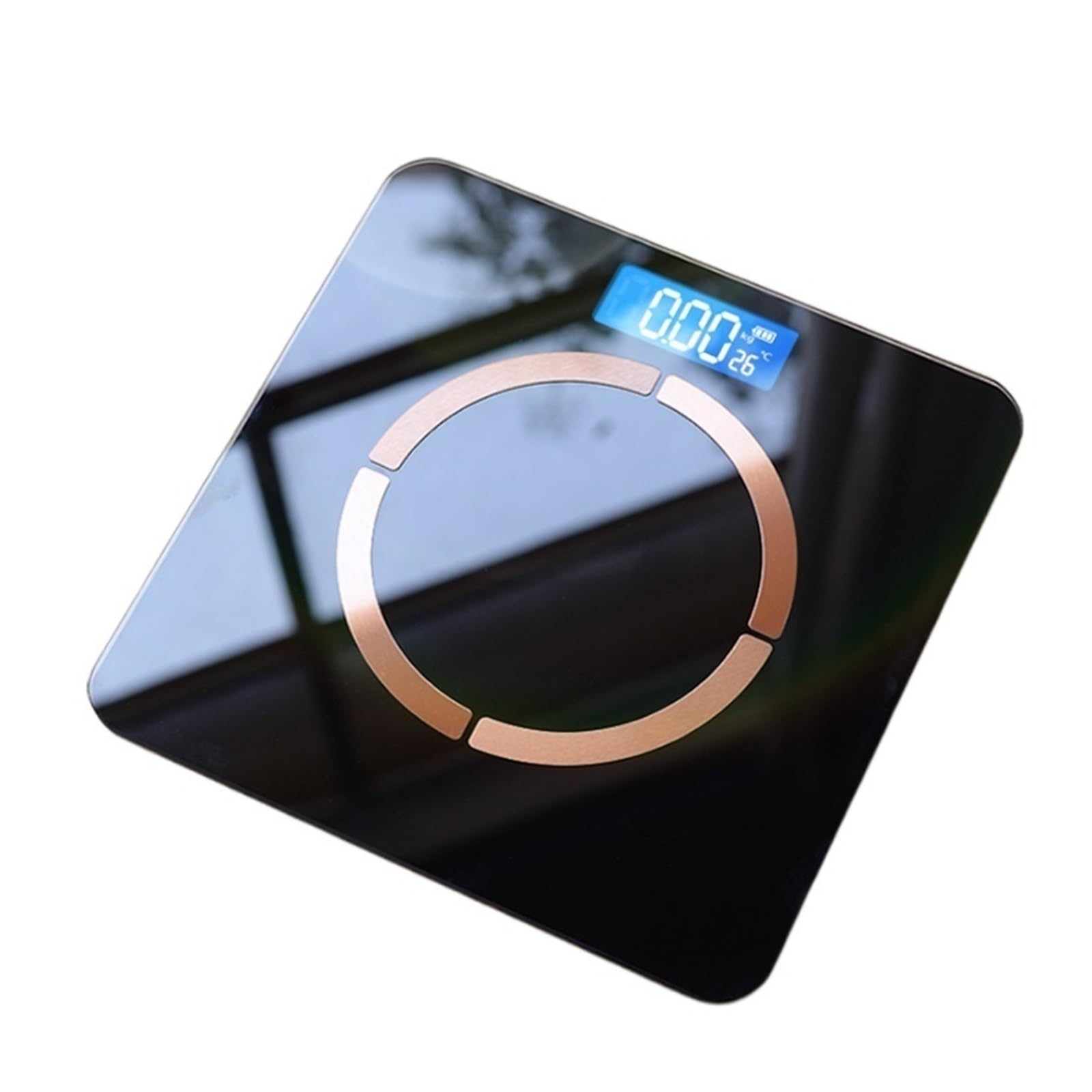 Pèse-personne Intelligent Balance De Poids Numérique Sans Fil Équilibre De La Graisse Corporelle Analyseur De Composition IMC Connect Bluetooth Smartphone(Black)