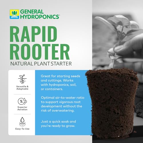 General Hydroponics GH3253 Rapid Rooter Replacement Plugs 50 Count