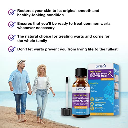 Pureskin Foot Corn Remover, Corn Removal For Toes, Corn Removers For Feet Extra Strength, Liquid Corn And Callus Remover #TOP7