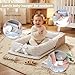 Loevin Baby Lounger for Newborn Portable Bag,Baby Nest Play Gym mat with Strap,Newborn Lounger Adjustable Size & Inner Zipper Lengthen Space to 24 Months(Gray Thousand Bird Check)