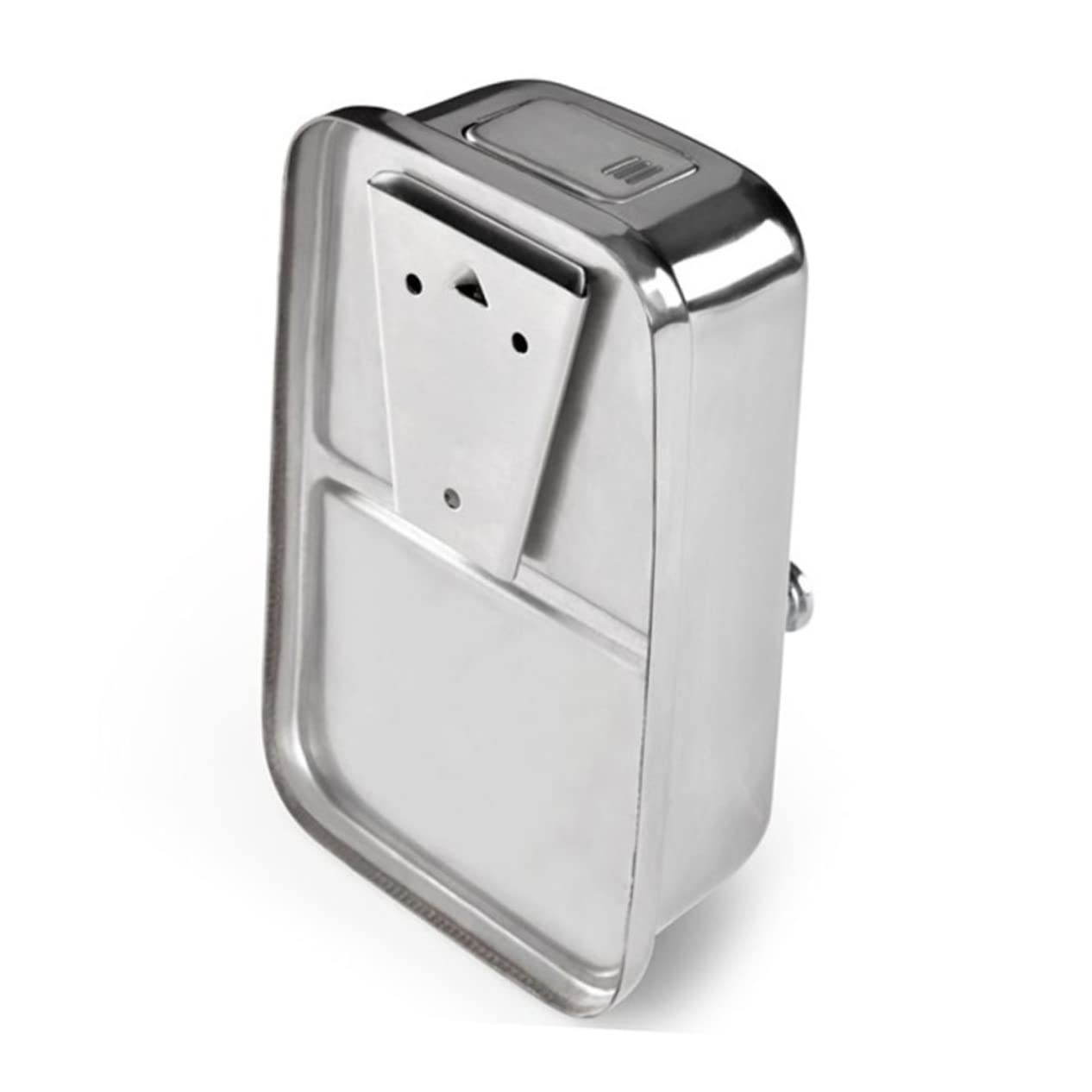 SOLUSTRE Hand Press Soap Dispenser Wall Mounted Stainless Steel Liquid Soap Container Refillable Lotion Pump for Home Hotel and Public Bathrooms