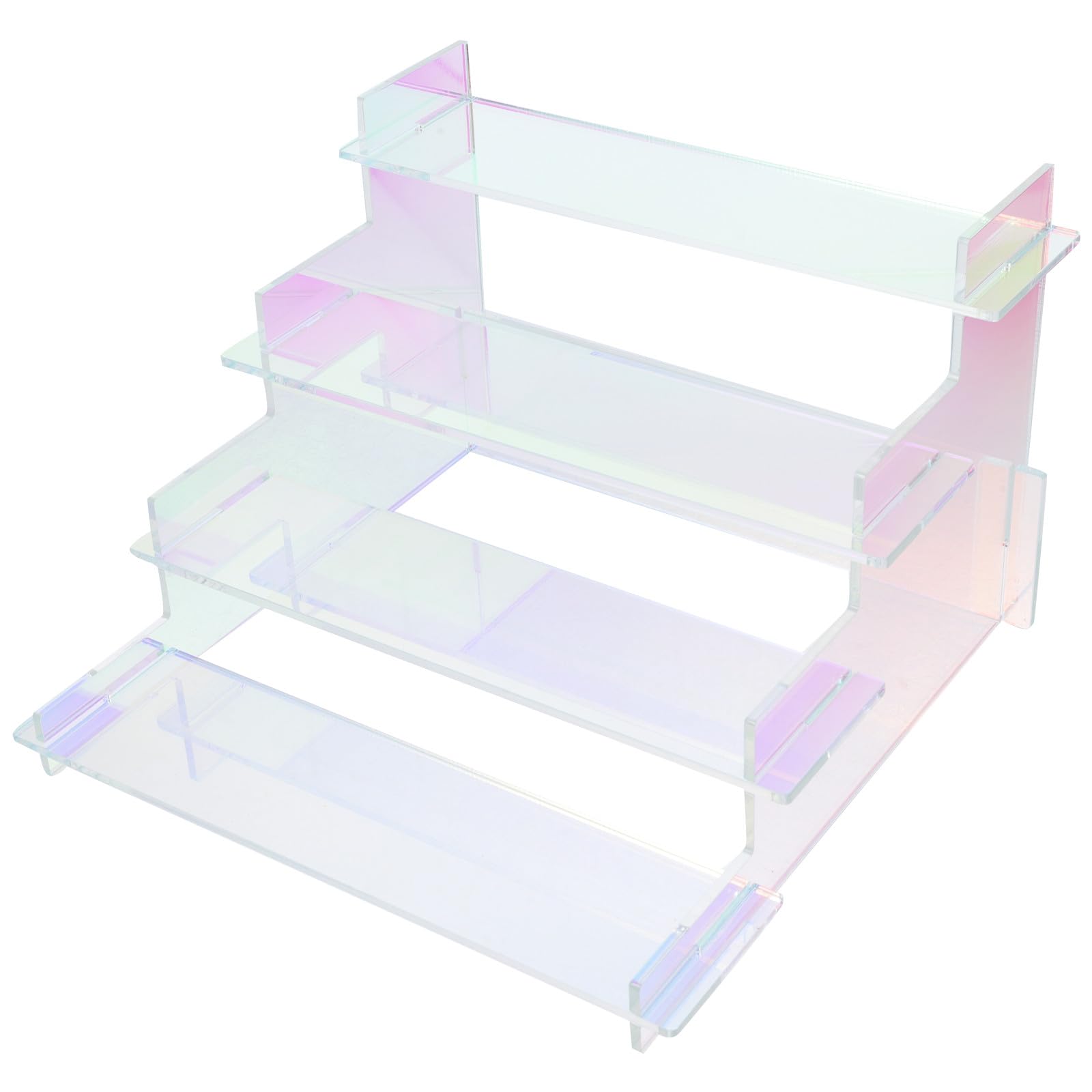 4-schichtiger Acryl Ausstellungsständer Transparent Vielseitig Wiederverwendbar Modischer Parfümständer und Figuren Display für Büro oder Laden