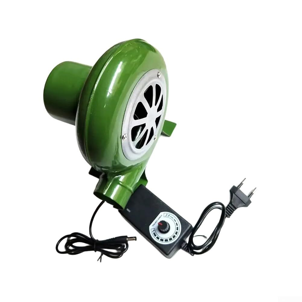 Ventilatore da 220 V, ventilatore con velocità variabile, elettrico, con controllo della velocità, 2900 giri/min, forte flusso d'aria per barbecue, forgiatura e stufe a legna (80 W)