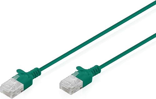 DIGITUS Cable LAN Cat 6 – 0,3 m – 1 Gbit/s – U-UTP – Versión delgada AWG 32/7 – 