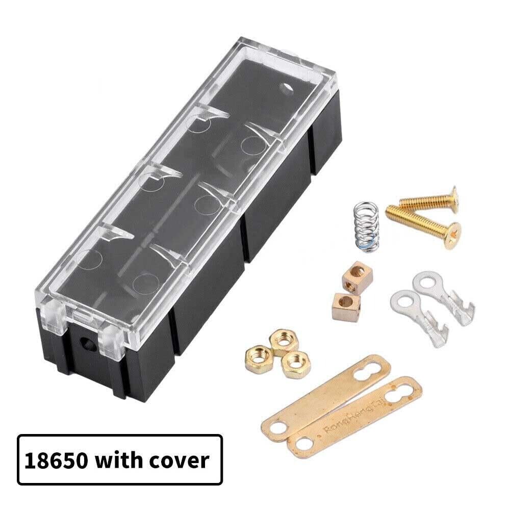 UCCKEYI 4/8/12/20set 18650 21700 Battery Holder Parallel Case Slot Solder-Free Splicable (18650# 12 Set)
