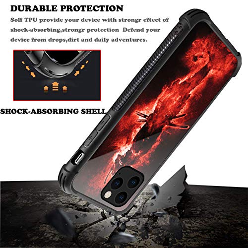 Coque pour iPhone 11 résistante aux chocs et anti-rayures rouge