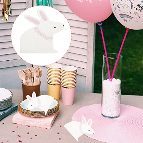 20 Folhas Tecido De Coelho Guardanapos Coelhinho Da Páscoa Guardanapos De Páscoa Guardanapos De Mesa