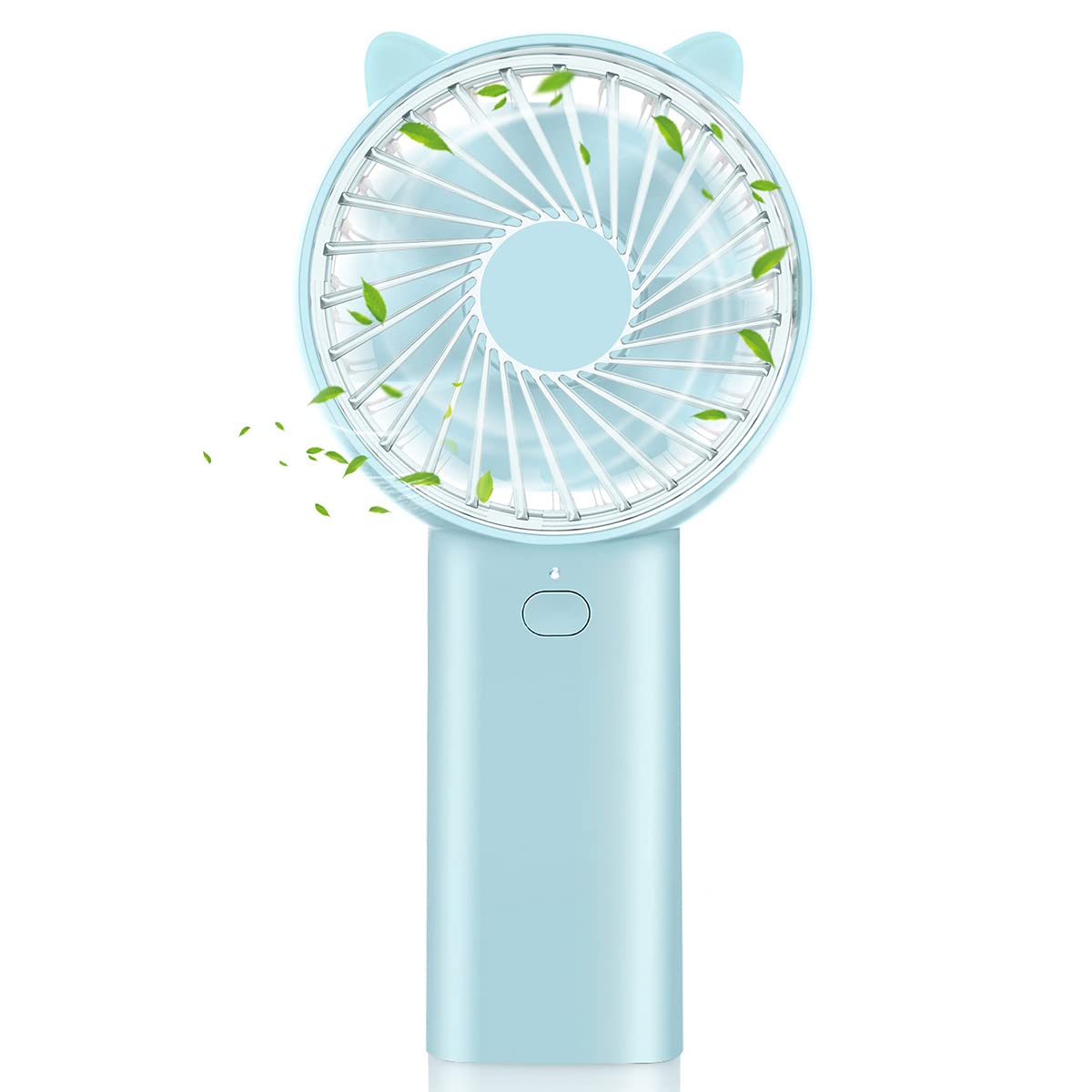Mini Handheld Fan, USB Desk Fan Small Personal Portable Fan 4 Speed Adjustable Personal Fan for Outdoor travel Home and Office(Blue)