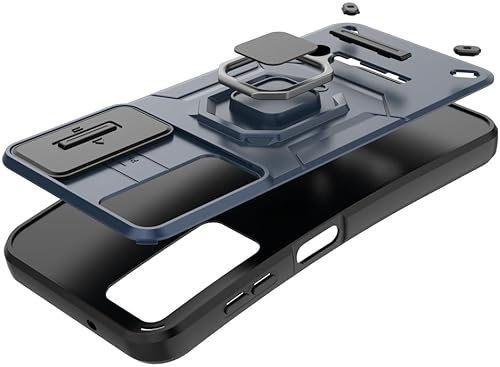 Vista 11 de Compatible con carcasa de soporte Honor 90 5G, con cubierta deslizante para lente de cámara compatible con funda Honor 90 5G REA-AN00 REA-NX9