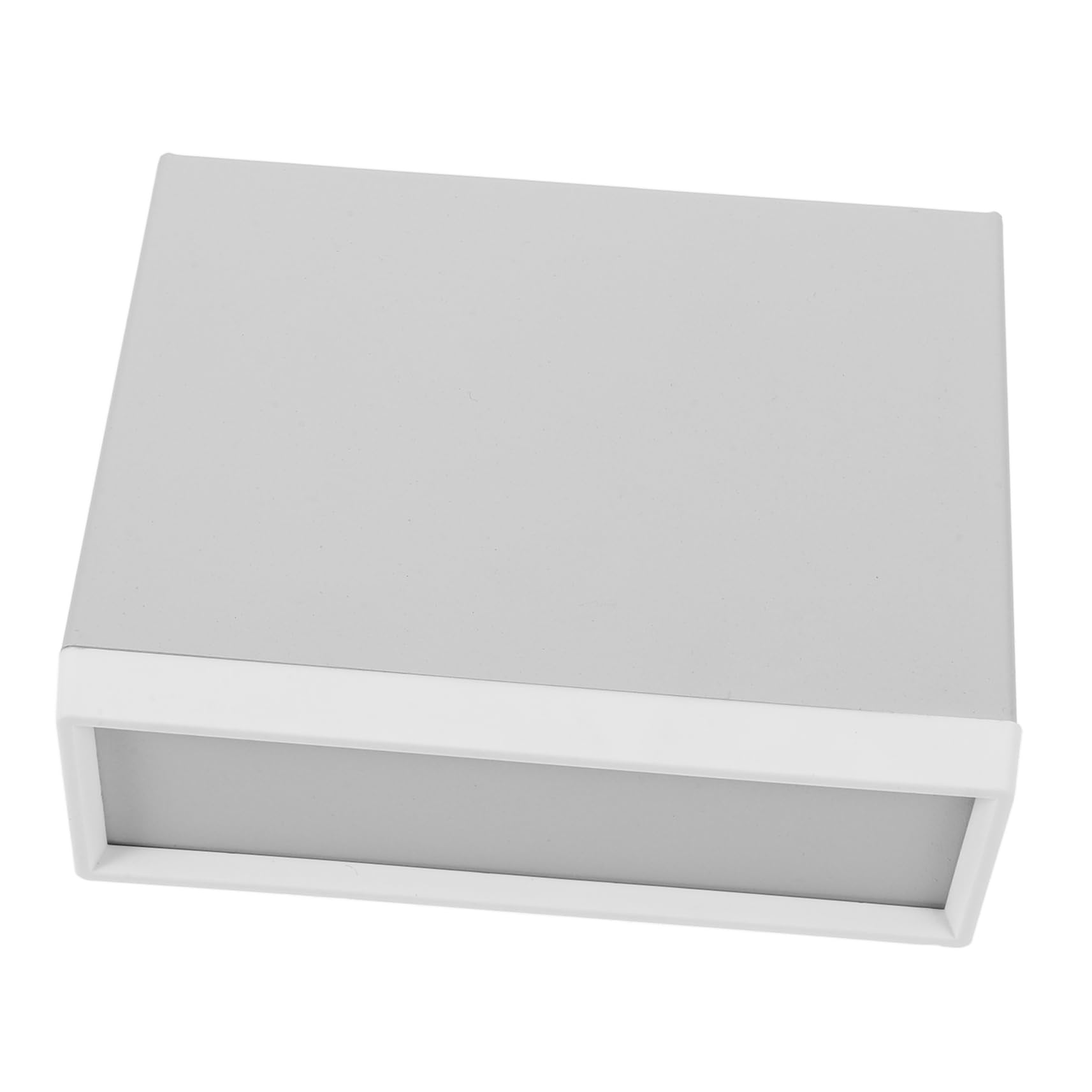 Hemobllo Scatola Di Progetto Elettrico in Metallo Grigia 50x150x120mm Pannelli Frontale e Posteriore Resistente Per Dispositivi Elettronici e Progetti Diy