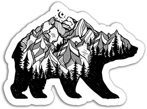 Grizzly Spasm price Bear Sticker Mountain Waterbo free shipping Adventure Stickers