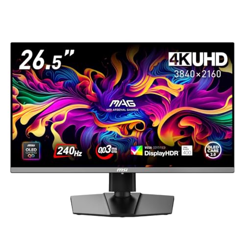 【Amazon.co.jp限定】 MSI QD-有機EL ゲーミングモニター MAG 272UP QD-OLED X24...