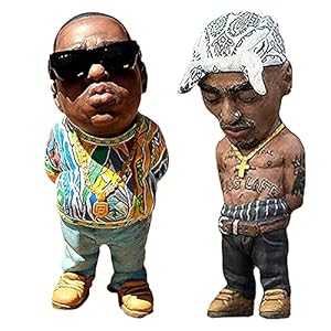 Legend Commemorative Resin Rapper Figurines Ornaments, Handmade Rap Music Star Sculptures Collectible, Peculiar and…